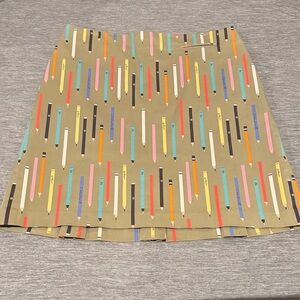 Anthropologie Multicolor Pencil A-Line Skirt